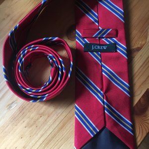 J. Crew 100% Silk Red Tie